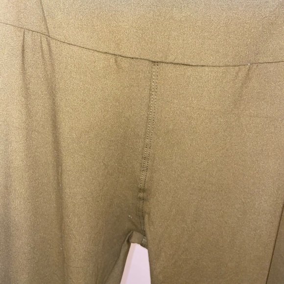 Olive color  Fashion Leggings - Picture 3 of 7